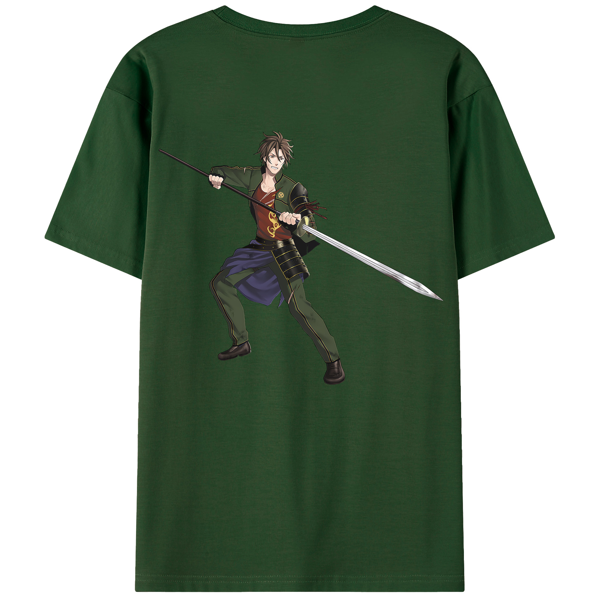 （画像用） 刀剣乱舞 Touken Ranbu 綿100％半袖Tシャツ（背面プリント）